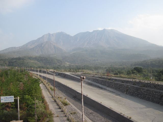 桜島上陸