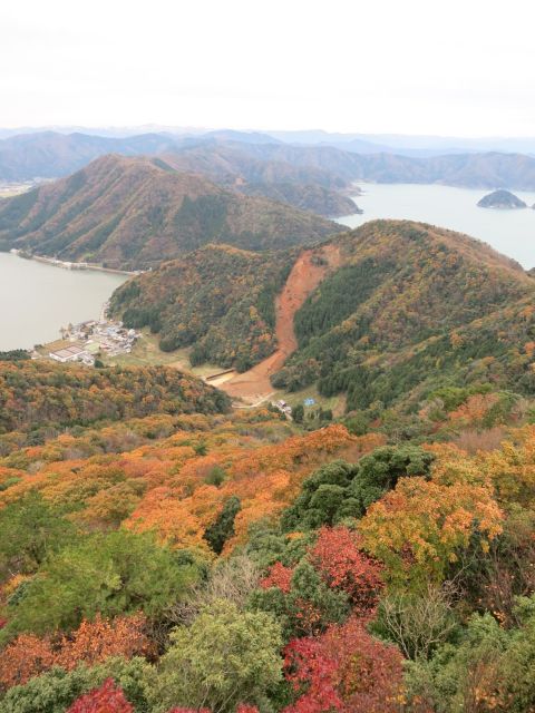 秋の土石流跡